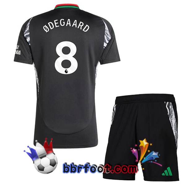 Maillot Foot Arsenal (ØDEGAARD 8) Enfant Exterieur Noir 2024/2025