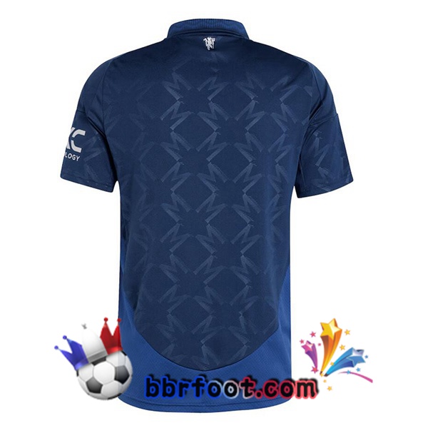 Maillot Foot Manchester United Exterieur Bleu 2024/2025