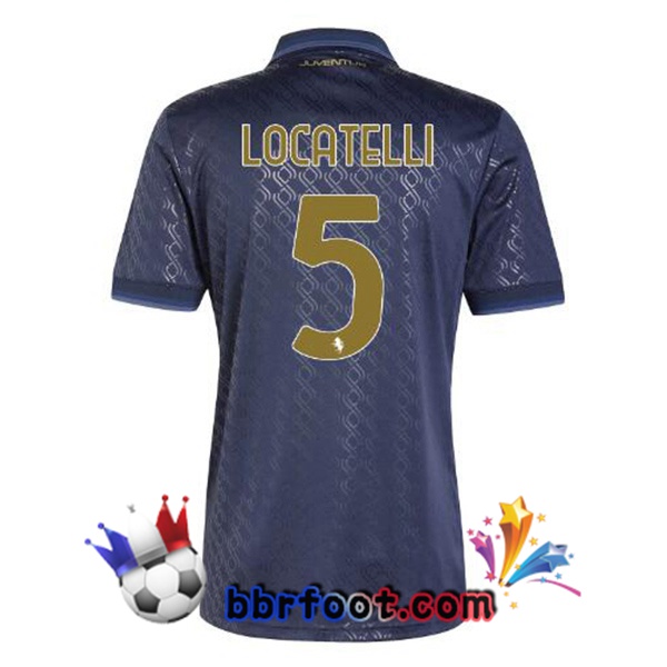 Maillot Foot Juventus (LOCATELLI 5) Third Bleu Royal 2024/2025