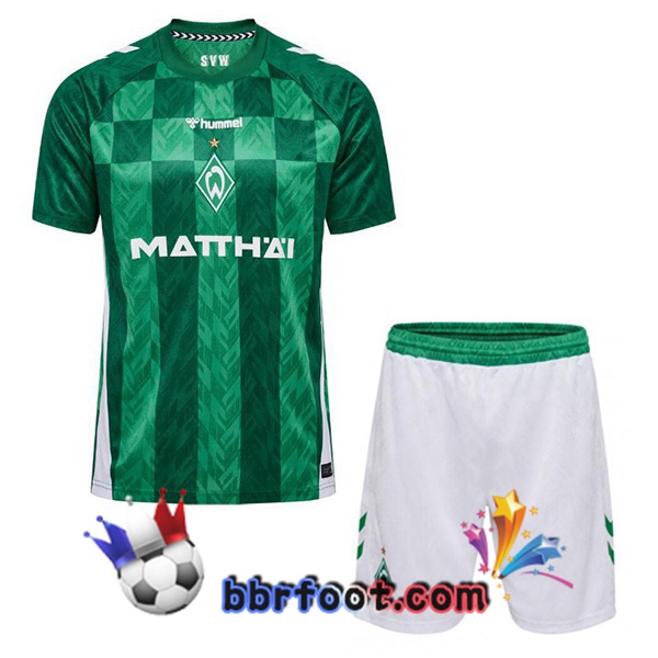 Maillot Foot SV Werder Bremen Enfant Domicile Vert 2024/2025 Maillot Foot SV Werder Bremen Enfant Domicile Vert 2024/2025