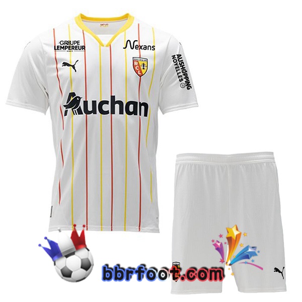 Maillot Foot RC Lens Enfant Third Blanc 2024/2025