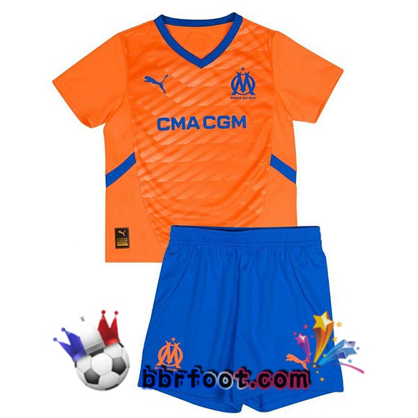 Maillot Foot Marseille OM Enfant Third Orange 2024/2025