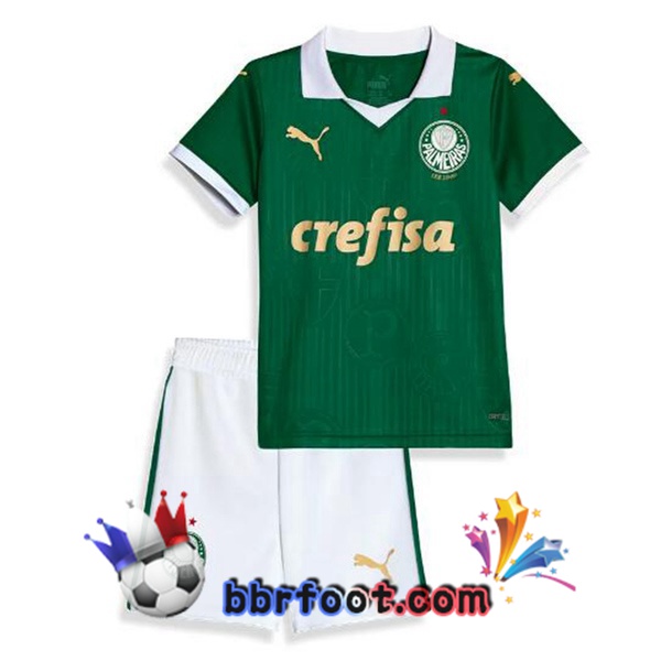 Maillot Foot Palmeiras Enfant Domicile Vert 2024/2025