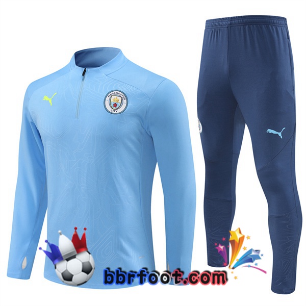 Survetement Foot Manchester City Bleu 2024/2025