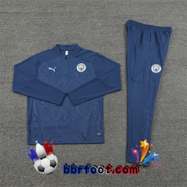 Survetement Foot Manchester City Bleu Royal 2024/2025