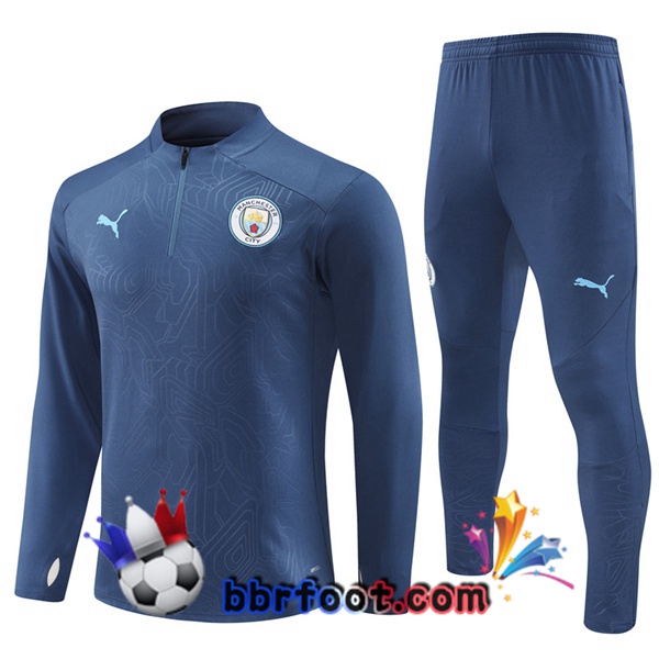 Survetement Foot Manchester City Bleu Royal 2024/2025