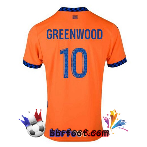 Maillot Foot Marseille OM (GREENWOOD 10) Third Orange 2024/2025