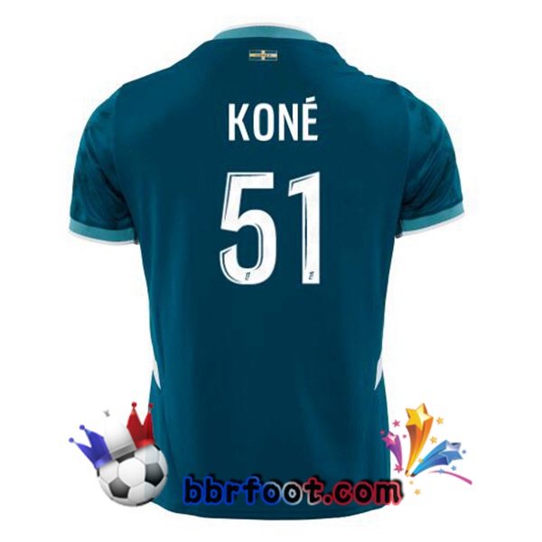 Maillot Foot Marseille OM (KONÉ 51) Exterieur Bleu 2024/2025