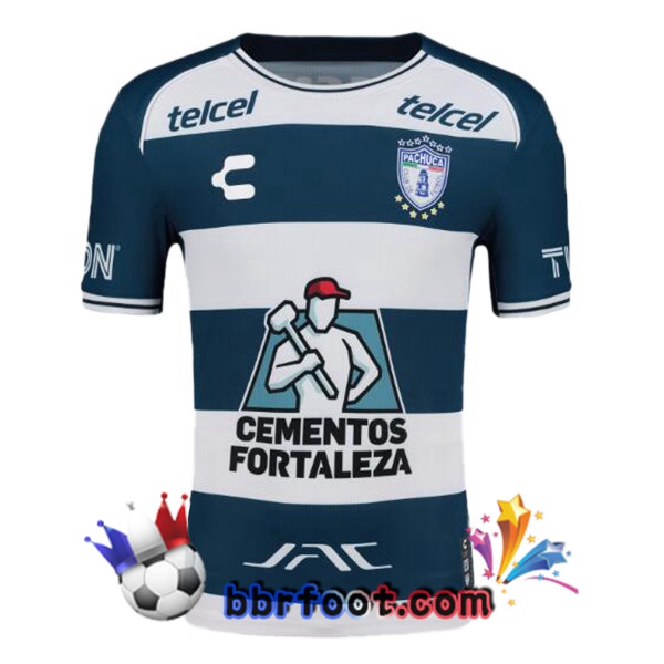 Maillot Foot CF Pachuca Domicile Blanc Bleu 2024/2025