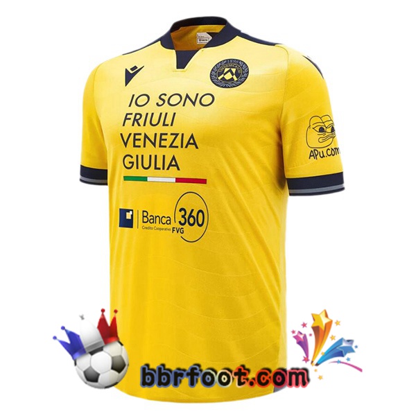 Maillot Foot Udinese Calcio Exterieur Jaune 2024/2025