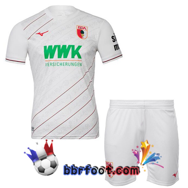 Maillot Foot FC Augsburg Enfant Domicile Blanc 2024/2025
