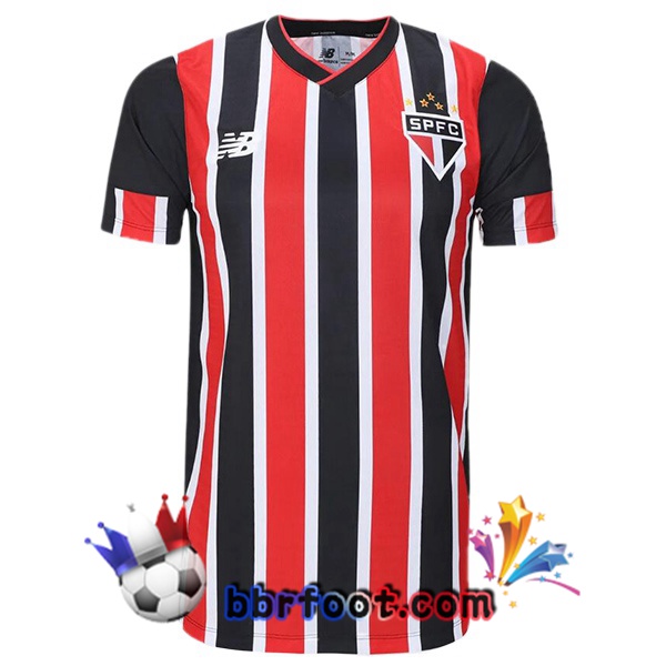 Maillot Foot Sao Paulo FC Exterieur Noir Rouge 2024/2025