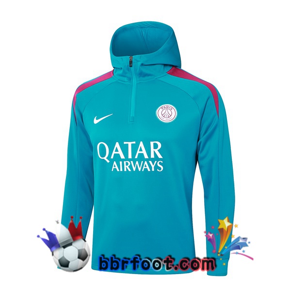 Sweat A Capuche Paris PSG Bleu 2024/2025