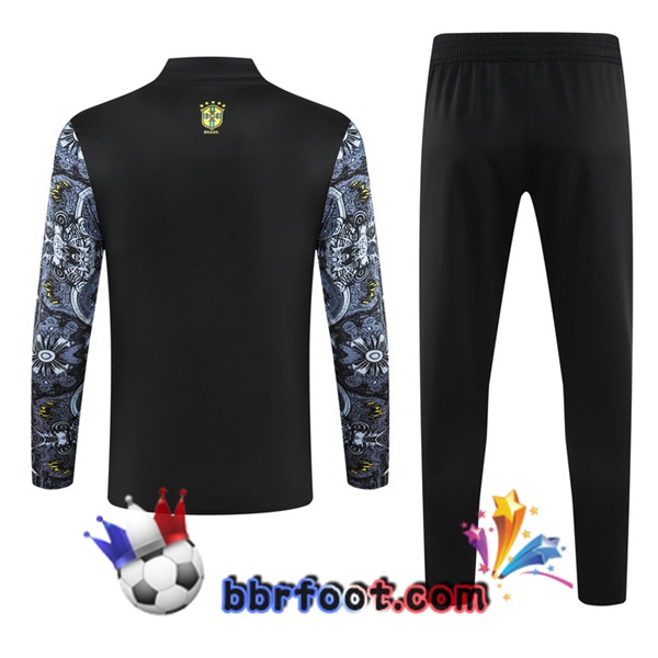 Survetement Foot Bresil Noir 2024/2025