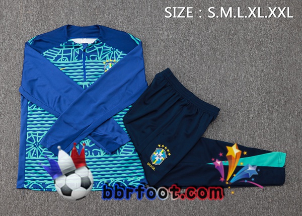 Survetement Foot Bresil Bleu 2024/2025