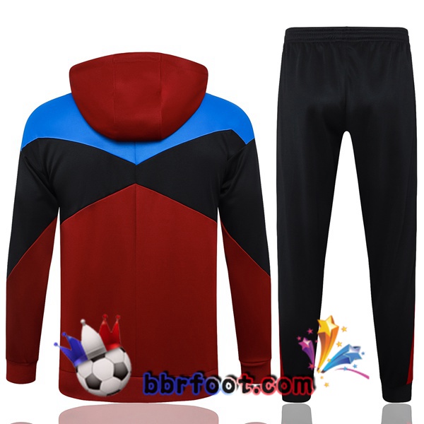 Survetement Foot - Sweat A Capuche FC Barcelone Rouge 2024/2025