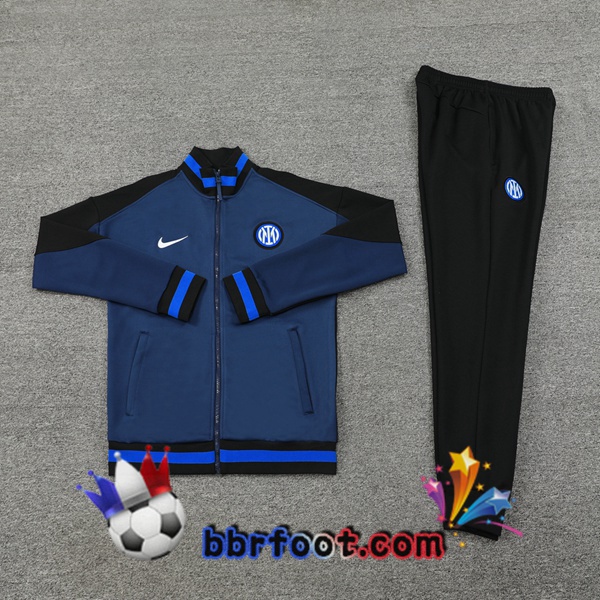 Survetement Foot - Veste Inter Milan Bleu Royal 2024/2025