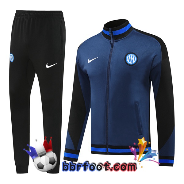 Survetement Foot - Veste Inter Milan Bleu Royal 2024/2025