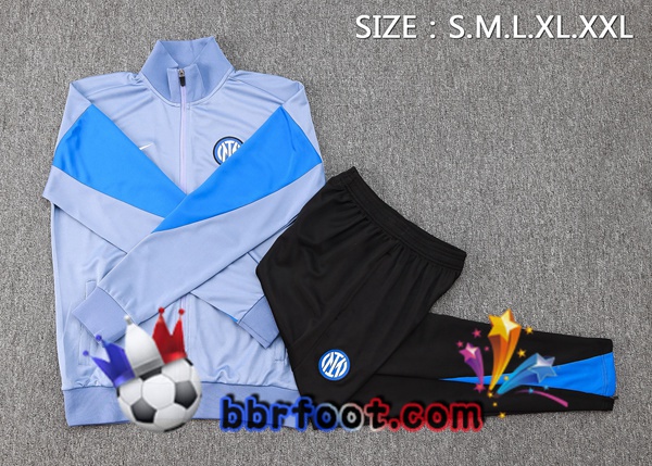 Survetement Foot - Veste Inter Milan Gris 2024/2025