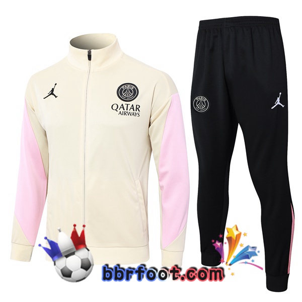 Survetement Foot - Veste Paris PSG Jaune 2024/2025