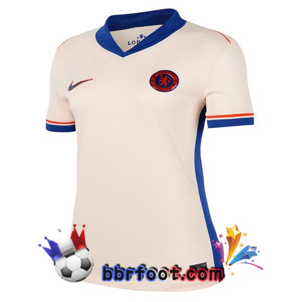 Maillot Foot FC Chelsea Femme Exterieur Jaune 2024/2025