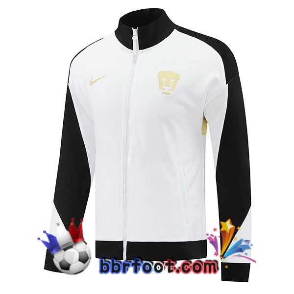 Veste Foot Pumas UNAM Blanc 2024/2025