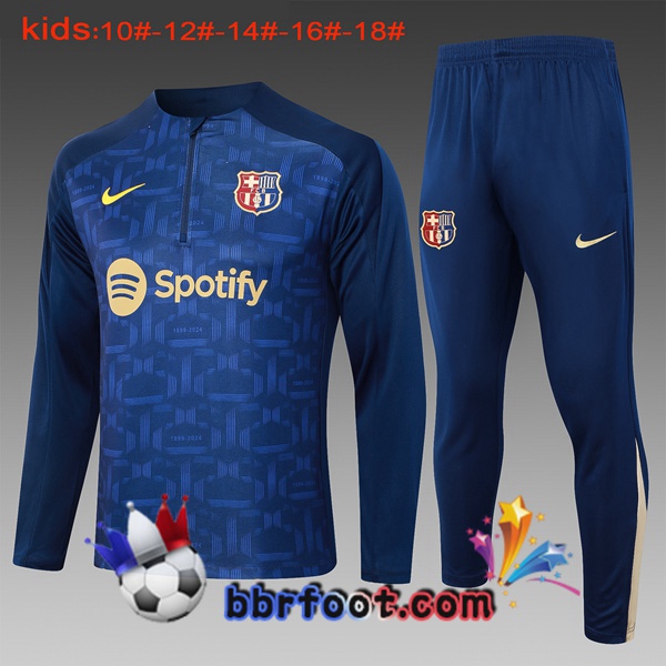 Survetement Foot FC Barcelone Enfant Bleu Royal 2024/2025