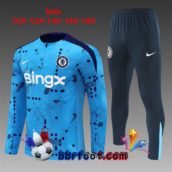 Survetement Foot FC Chelsea Enfant Bleu 2024/2025