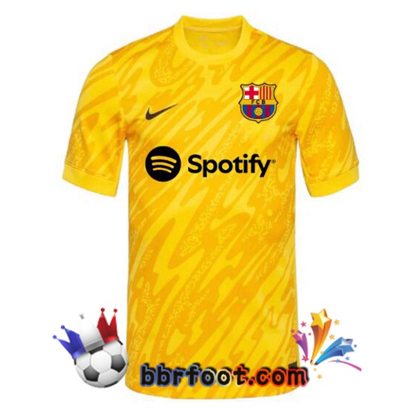Maillot Foot FC Barcelone Gardien de but Spotify Jaune 2024/2025
