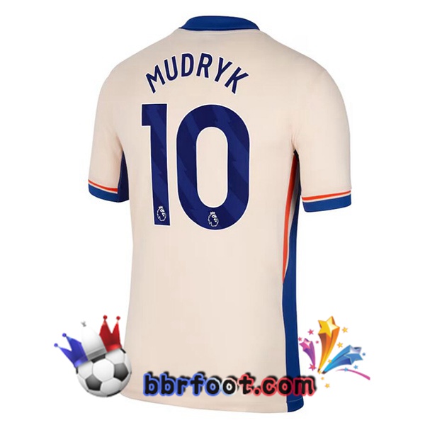 Maillot Foot FC Chelsea (Mudryk 10) Exterieur Jaune 2024/2025