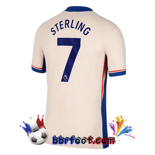 Maillot Foot FC Chelsea (Sterling 7) Exterieur Jaune 2024/2025