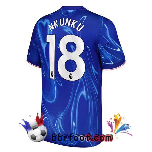 Maillot Foot FC Chelsea (Nkunku 18) Domicile Bleu 2024/2025