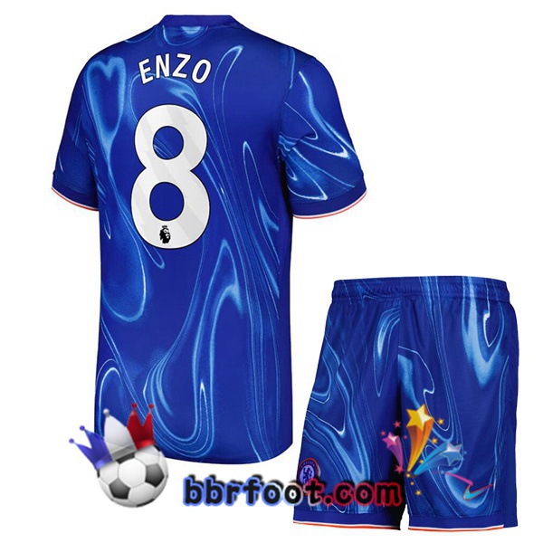Maillot Foot FC Chelsea (Enzo 8) Enfant Domicile Bleu 2024/2025
