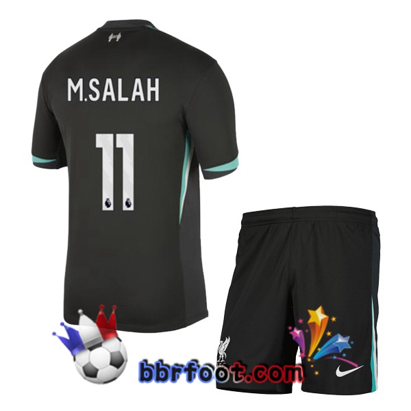 Maillot Foot FC Liverpool (M.SALAH 11) Enfant Exterieur Noir 2024/2025