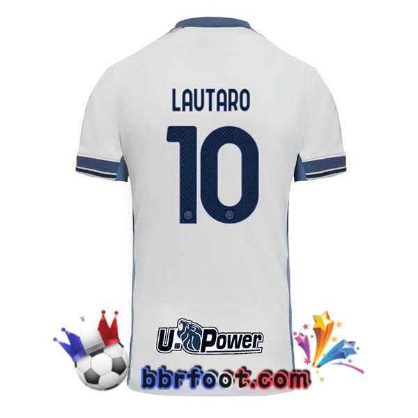 Maillot Foot Inter Milan (LAUTARO 10) Exterieur Blanc 2024/2025 Maillot Foot Inter Milan (LAUTARO 10) Exterieur Blanc 2024/2025