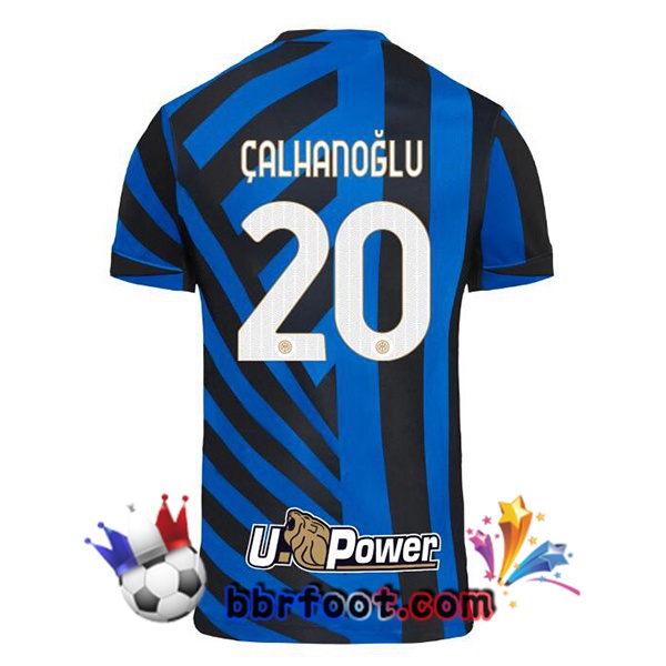 Maillot Foot Inter Milan (ÇALHANOĞLU 20) Domicile Bleu 2024/2025