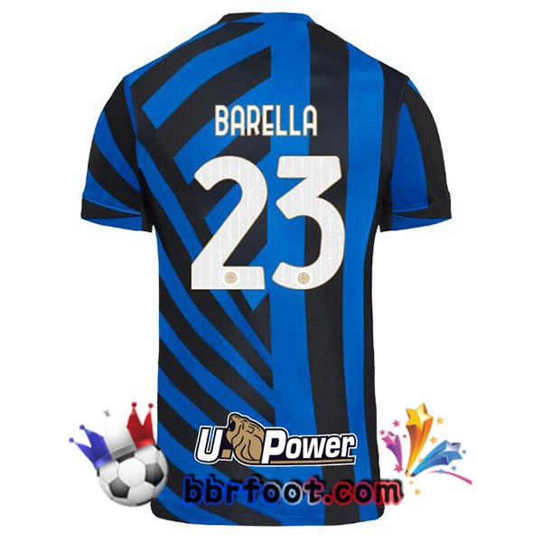 Maillot Foot Inter Milan (BARELLA 23) Domicile Bleu 2024/2025