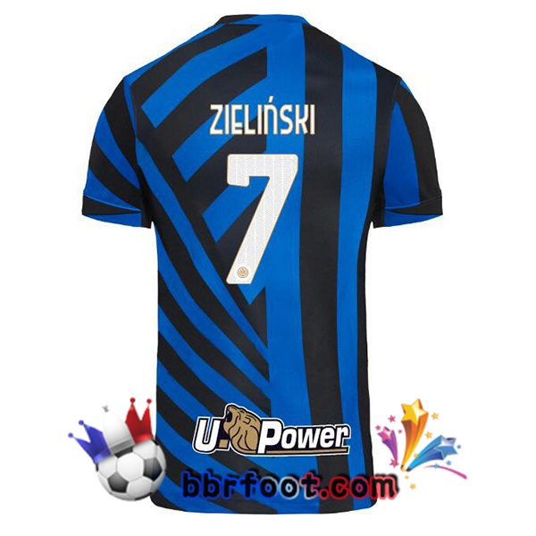 Maillot Foot Inter Milan (ZIELIŃSKI 7) Domicile Bleu 2024/2025