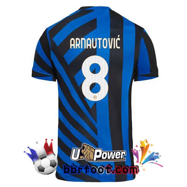 Maillot Foot Inter Milan (ARNAUTOVIĆ 8) Domicile Bleu 2024/2025