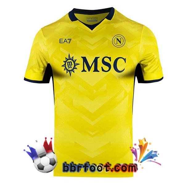 Maillot Foot SSC Naples Gardien de but Jaune 2024/2025