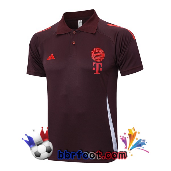 Polo Foot Bayern Munich Marron 2024/2025