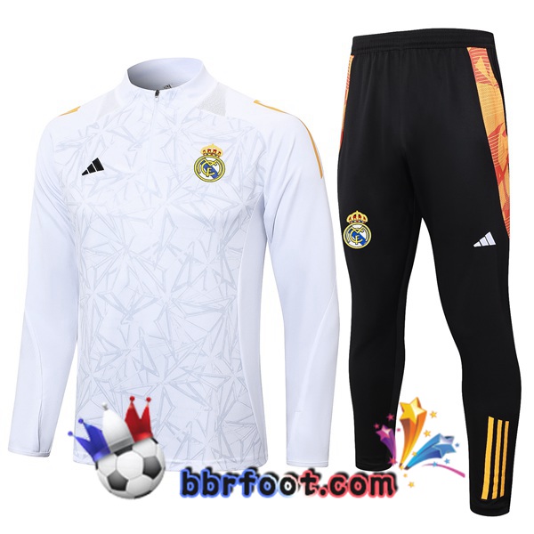 Survetement Foot Real Madrid Blanc 2024/2025