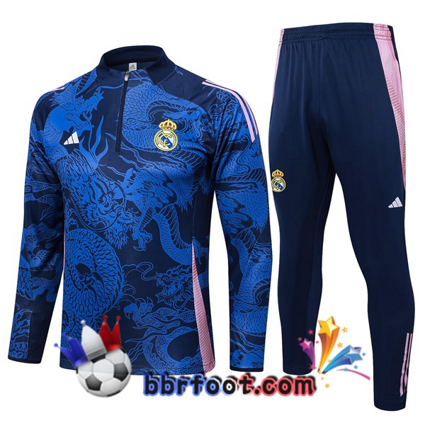 Survetement Foot Real Madrid Bleu Royal 2024/2025