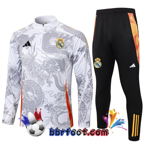 Survetement Foot Real Madrid Blanc 2024/2025