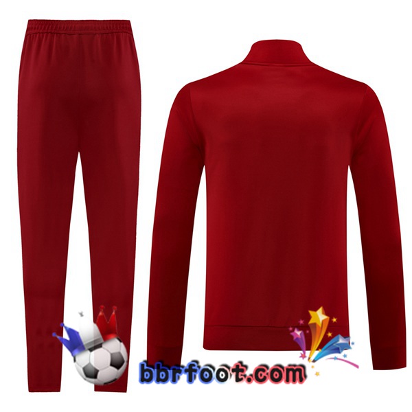 Survetement Foot - Veste AS Roma Rouge 2024/2025