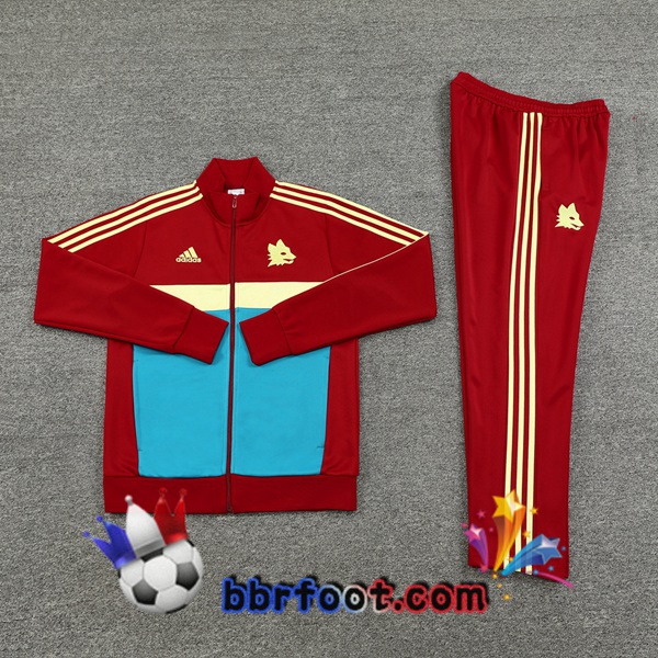 Survetement Foot - Veste AS Roma Rouge 2024/2025
