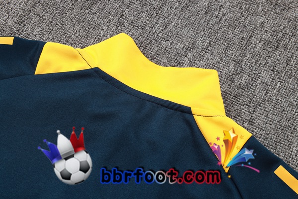 Survetement Foot - Veste Real Madrid Bleu Royal Jaune 2024/2025