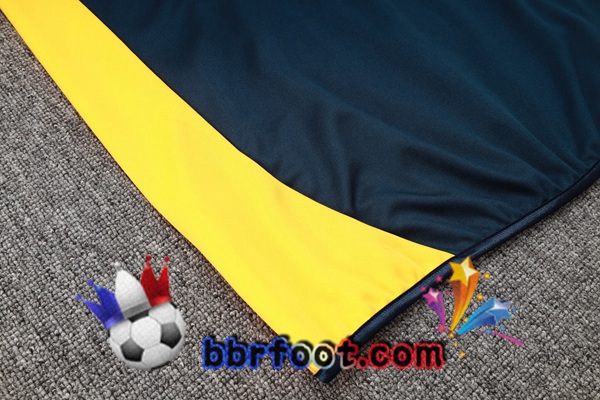 Survetement Foot - Veste Real Madrid Bleu Royal Jaune 2024/2025
