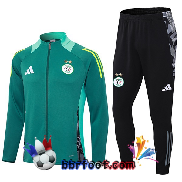 Survetement Foot - Veste Algerie Vert 2024/2025