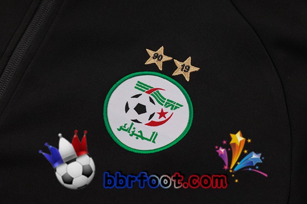 Survetement Foot - Veste Algerie Noir 2024/2025
